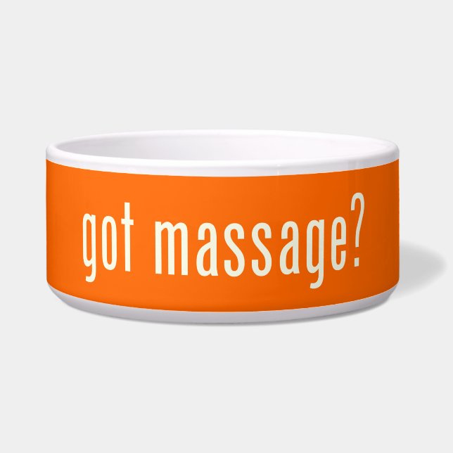 Écuelle Vous avez reçu un massage ? (Devant)