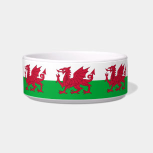 Écuelle Wales flag Ceramic Pet Bowl