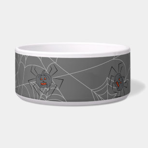 Écuelle Web et citrouilles d'araignées d'Halloween