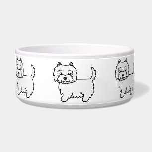 Écuelle West Highland White Terrier Dessin de chien
