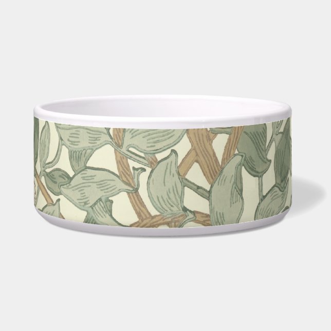 Écuelle William Morris Honeysuckle Vert Floral (Devant)