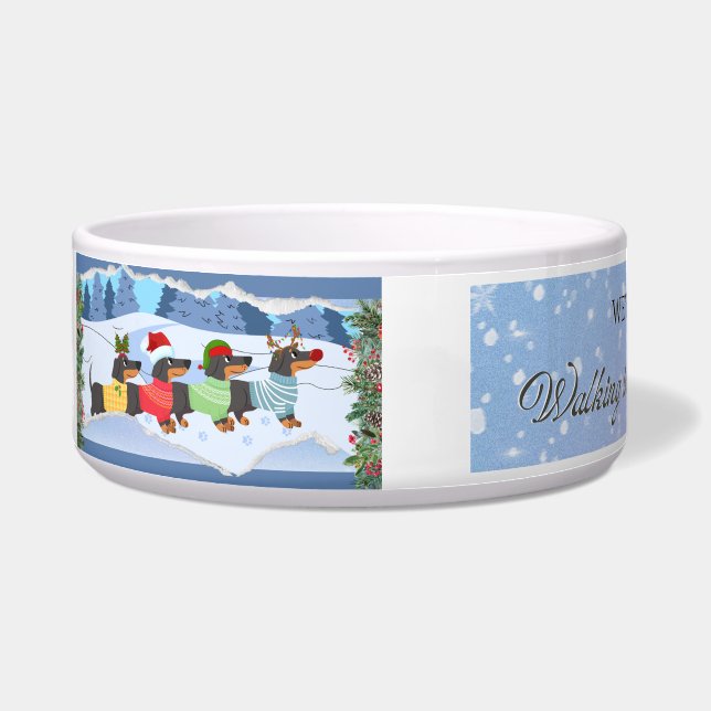 Écuelle Winter Wienerland Noël Pet Bowl (Gauche)