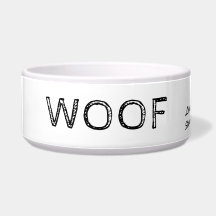 Woof Cute Rustic Texte Personnalisé Animaux