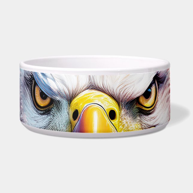 Écuelle Yeux d'aigle brun, Feux d'artifice  (Devant)
