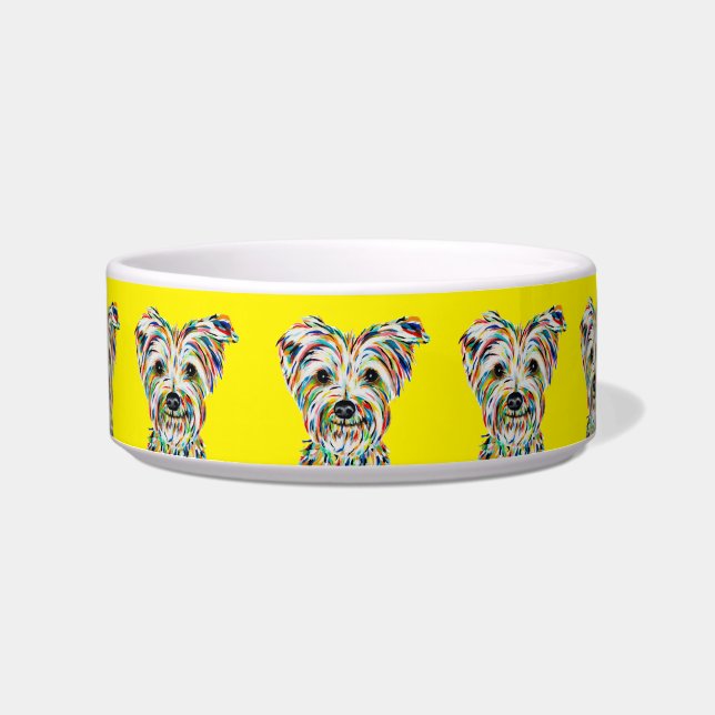 Écuelle Yorkshire Terrier Jaune Bowl (Devant)