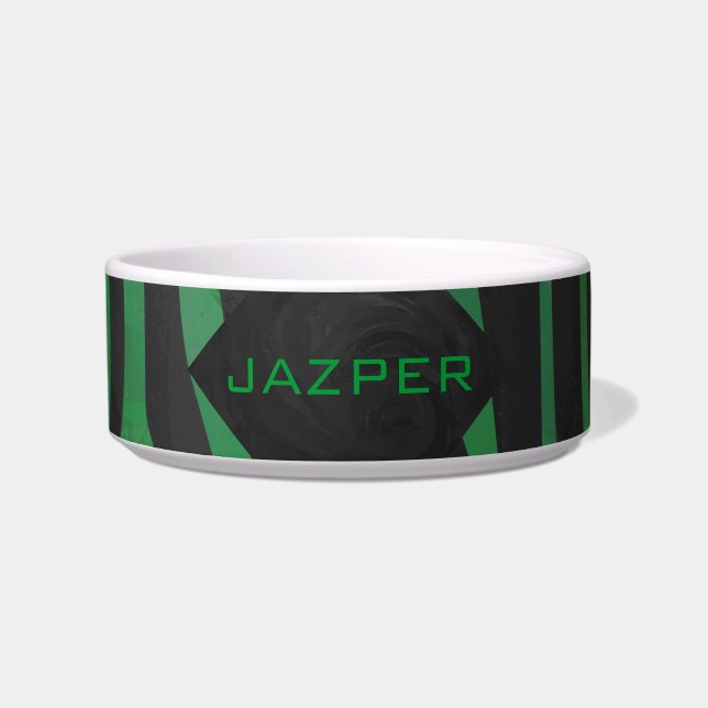 Écuelle Zebra Monogramme noir et vert (Devant)