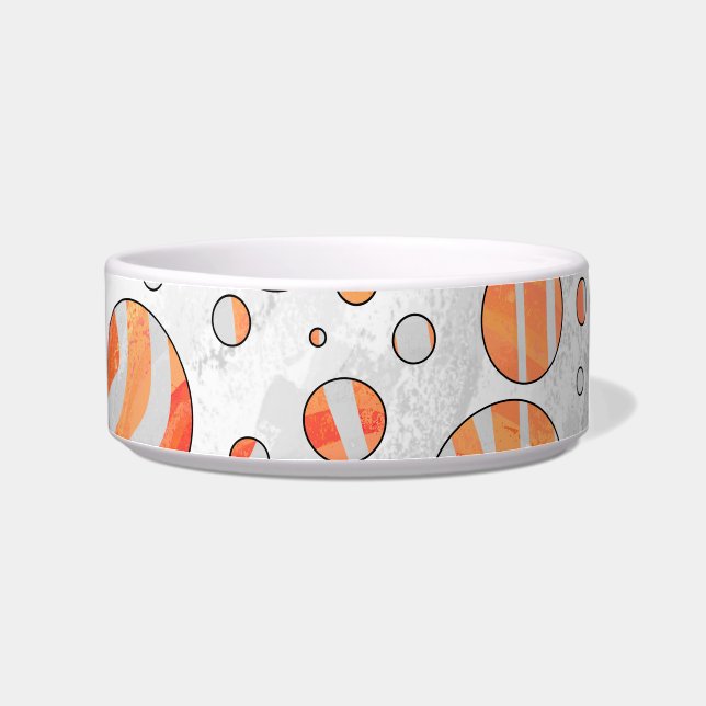 Écuelle Zebra Orange et White Polka Dot (Droite)