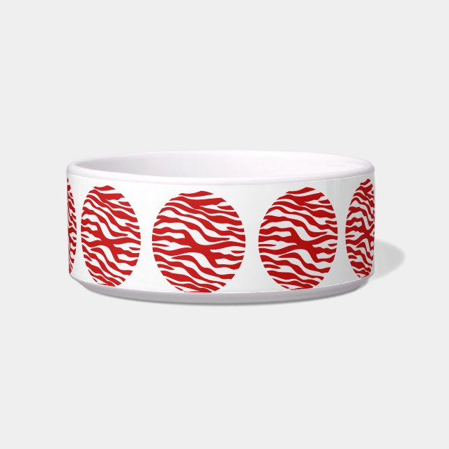 Écuelle Zebra Print Pois Cat Bowl (Gauche)