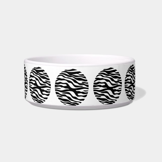 Écuelle Zebra Print Pois Cat Bowl (Gauche)