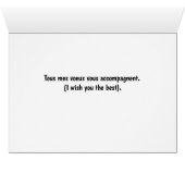 Écureuil Artiste français Bonne Chance (Intérieur Horizontal (Bas))