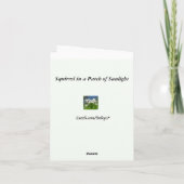 Écureuil au soleil Merci (Dos)