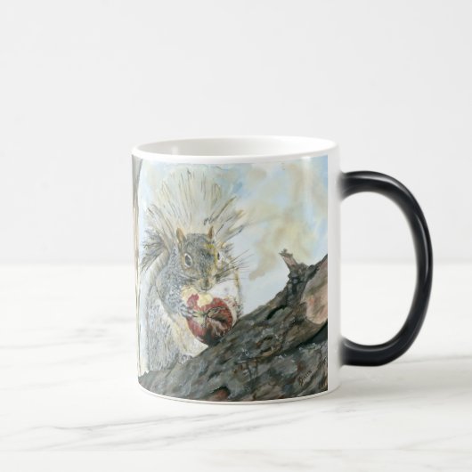 Écureuil avec Apple Morphing la tasse (Droite)