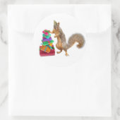 Écureuil avec cadeau d'anniversaire Sticker (Sac)