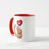 Écureuil avec Mug du Coeur Rouge (Devant gauche)