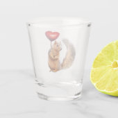 Écureuil avec verre de tir cardiaque (Dos)
