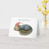 Écureuil couchant obtenir une carte de bien (Fleur jaune)