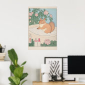 Écureuil dans la baignoire Ukiyo-e Impression Japa (Bureau à domicile)