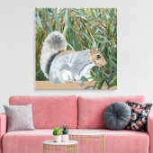 Écureuil dans la toile campagnarde Imprimer (Insitu(Salon))