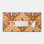 Écureuil d'automne sur blanc (Clavier et souris)