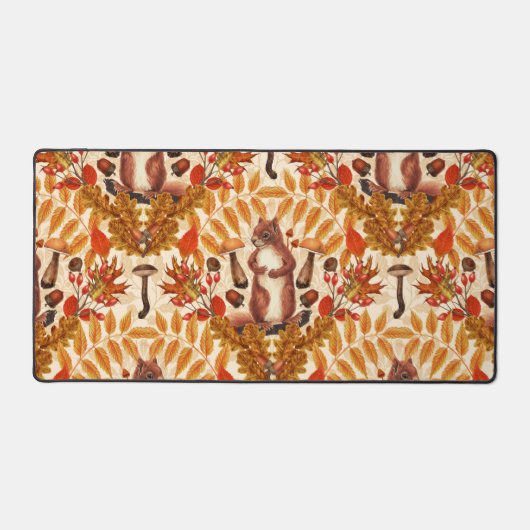 Écureuil d'automne sur blanc (Recto)