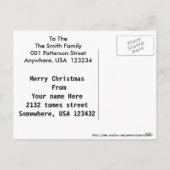 Écureuil de Noël avec les cadeaux et la carte (Dos)