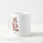 Écureuil de Noël personnalisé Enfants Mug (Devant gauche)