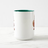 Écureuil de Noël personnalisé Mug (Centre)