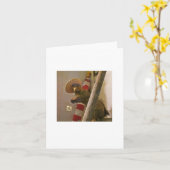 Écureuil d'empaillage dans une carte de note de (Fleur jaune)