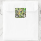 Écureuil drôle mignon étant ébloui sur un Sticker  (Sac)