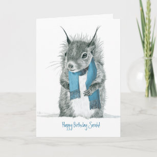 Cartes D Ecureuil D Anniversaire Zazzle Be