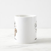 Écureuil du matin buvant de la Mug de café (Centre)