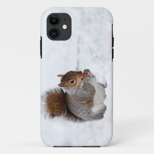 Écureuil en hiver iPhone 5 Coque (Dos)