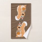 Écureuil indien à la noix de cou (Serviette à main)