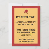 Écureuil, invitation de fiesta de puce de tortilla (Dos)