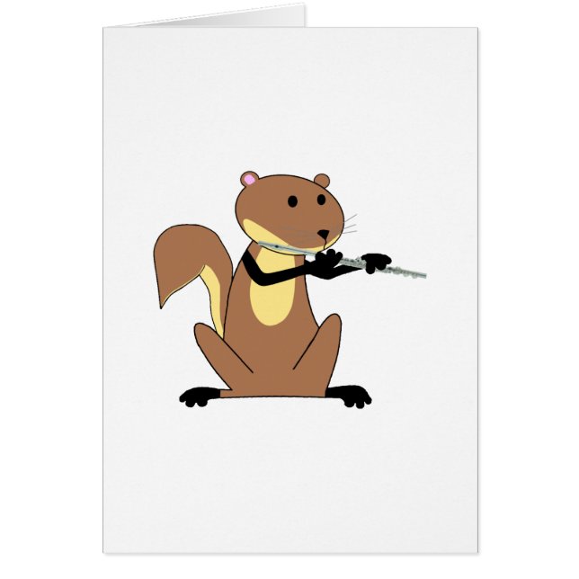 Écureuil jouant la cannelure (Devant)