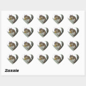 Écureuil manger Chien de Corne Stickers (Feuille)