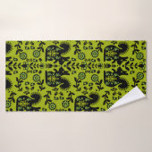 Écureuil Nordic Scandinave Folk Art (Serviette de bain)