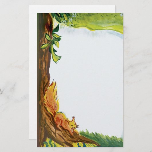 Écureuil - papeterie (Devant / Derrière)