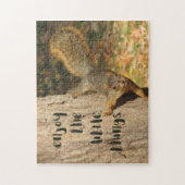Écureuil Profitez du puzzle des petites choses (Vertical)