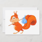 Écureuil quittant la maison Invitations (Devant)