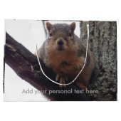 Écureuil regardant votre sac cadeau (Dos)