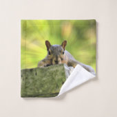 Écureuil relaxant (Gant de toilette)