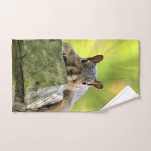 Écureuil relaxant (Serviette à main)