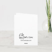 Écureuil sur carte en coquille (Dos)