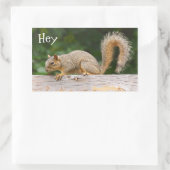 Écureuil sur Stickers de clôture (Sac)