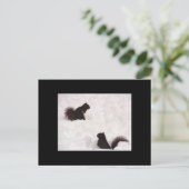 Écureuils dans la carte postale (Debout devant)