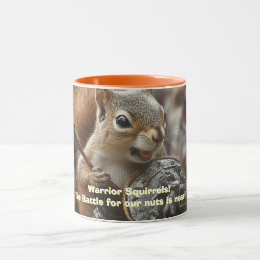 Écureuils Guerriers Mug Café Bicolore (Centre)