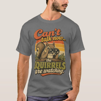 Écureuils regardant t-shirt shhhhhh