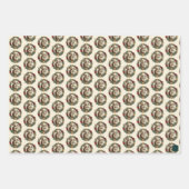 Écureuils victoriens Enveloppement papier 3 feuill (Devant 2)