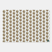 Écureuils victoriens Enveloppement papier 3 feuill (Devant)